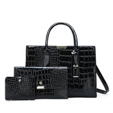 COMBO: Bolsa Feminina Modelo Nelly + 2 Carteiras de Brinde