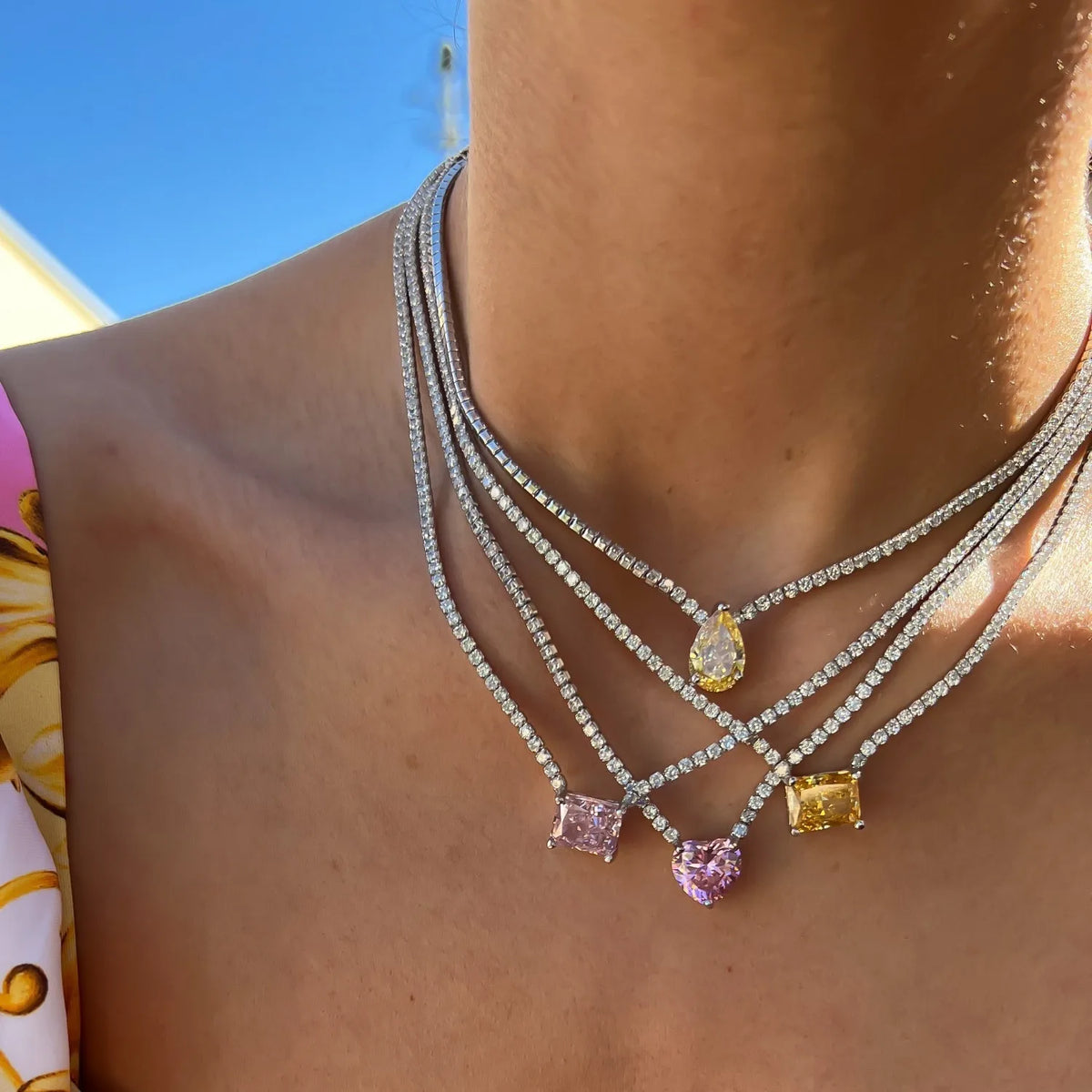 Colar Cravejado Com Zircônia